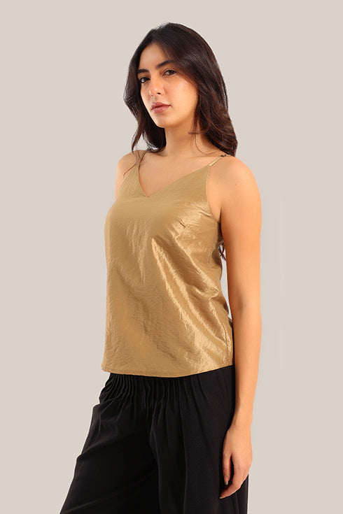 V-Neck adjustable straps tank top